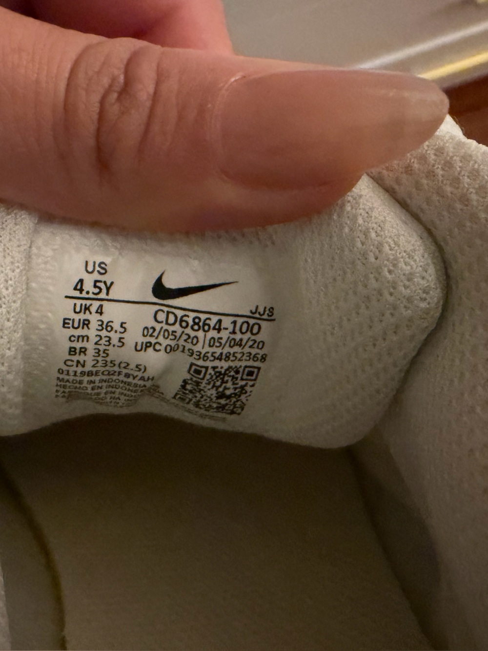 Nike Women’s Air Max 90 Triple White Sneakers - Picture 3 of 3
